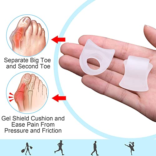 Toe Separator,hammer toe corrector for women, Toe spacers for feet Gel Toe Cu...