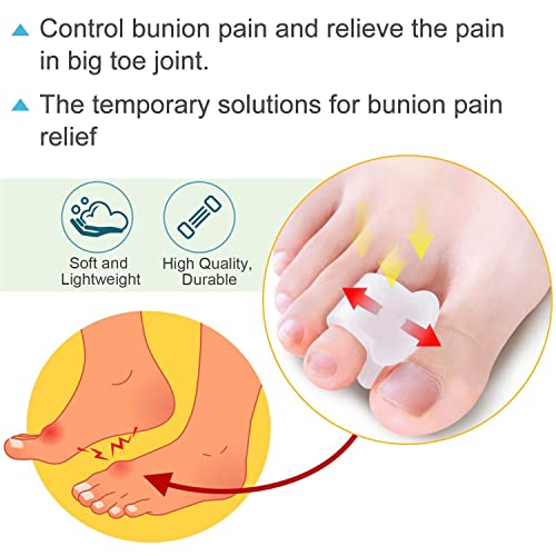 Toe Separator,hammer toe corrector for women, Toe spacers for feet Gel Toe Cu...