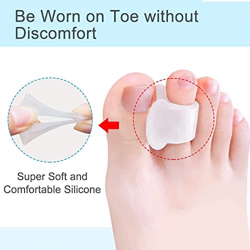 Toe Separator,hammer toe corrector for women, Toe spacers for feet Gel Toe Cu...