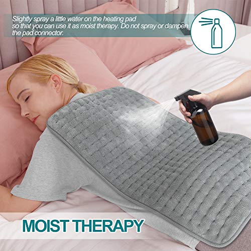 Electric Heating Pad for Back Pain Relief and Cramps, 14"X26" Large Heating P...