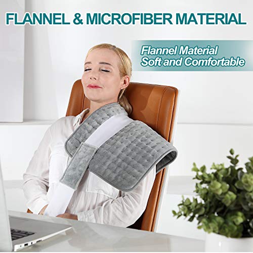 Electric Heating Pad for Back Pain Relief and Cramps, 14"X26" Large Heating P...
