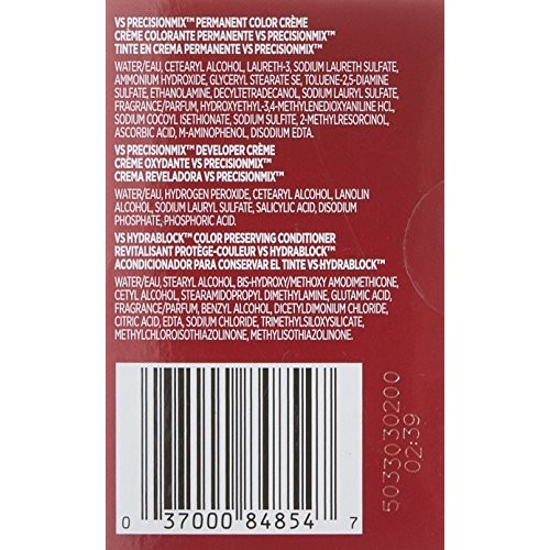 Vidal Sassoon Pro Series Permanent Hair Dye, 2 Black Hair Color, 1 Count