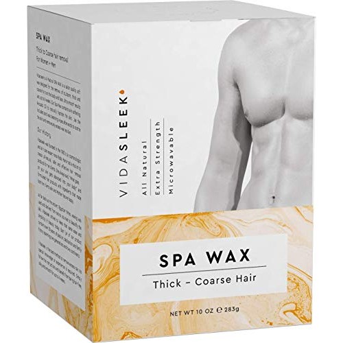 VidaSleek Hair Removal Wax Kit - Extra Strength Hair Removal Wax For Men and ...