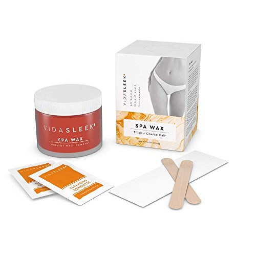 VidaSleek Hair Removal Wax Kit - Extra Strength Hair Removal Wax For Men and ...