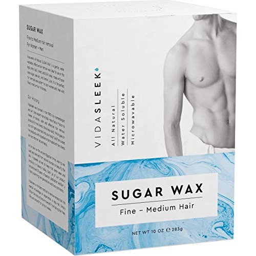 VidaSleek Sugar Wax Hair Remover for Men & Women - Sensitive Skin, 100% Natur...