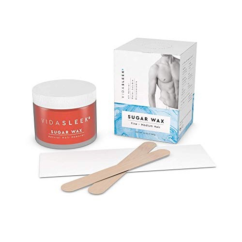 VidaSleek Sugar Wax Hair Remover for Men & Women - Sensitive Skin, 100% Natur...