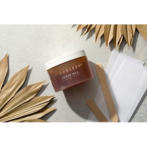 VidaSleek Sugar Wax Hair Remover for Men & Women - Sensitive Skin, 100% Natur...