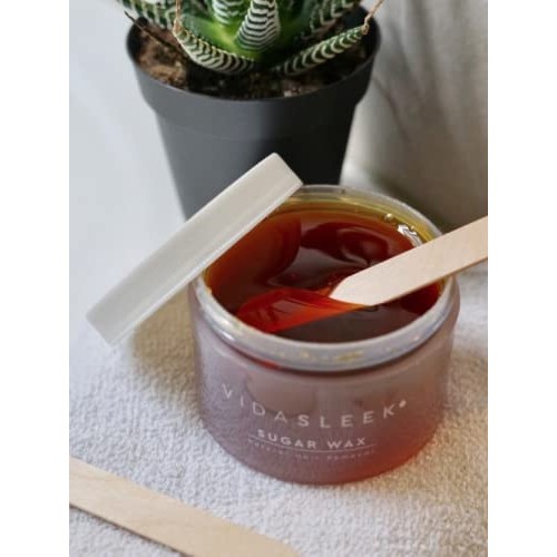 VidaSleek Sugar Wax Hair Remover for Men & Women - Sensitive Skin, 100% Natur...