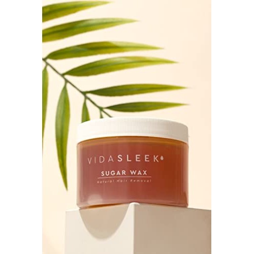 VidaSleek Sugar Wax Hair Remover for Men & Women - Sensitive Skin, 100% Natur...