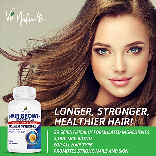 Hair Vitamins for Faster Hair Growth with 29 Vitamins for Women & Men - Hair ...