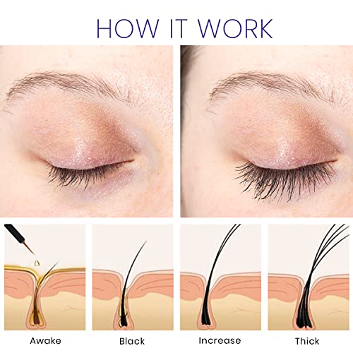 Premium Eyelash Growth Serum and Eyebrow Enhancer by VieBeauti, Lash boost Se...
