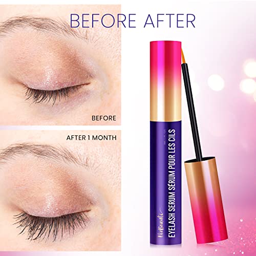 Premium Eyelash Growth Serum and Eyebrow Enhancer by VieBeauti, Lash boost Se...