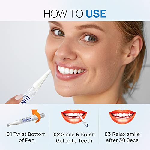 VieBeauti Teeth Whitening Pen(2 Pcs), 20+ Uses, Effective, Painless, No Sensi...