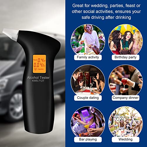 Breathalyzer, Portable Breath Alcohol Tester for Personal Use, Professional-G...