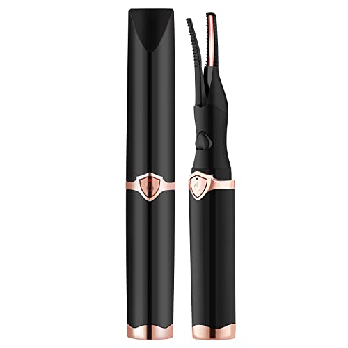 Heated Eyelash Curler,2 in 1 Clip-Type Eyelash Curler with Built-in Comb,USB ...
