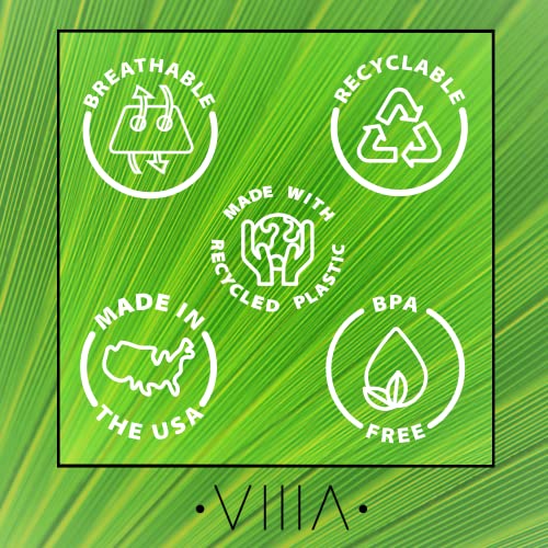 ViiiA Travel Toothbrush Case Holder USA Made BPA & GMO Free (Single, Jet Black)