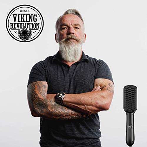 Beard Straightener Brush for Men - Fast Heating Ceramic and Ionic Mens Beard ...