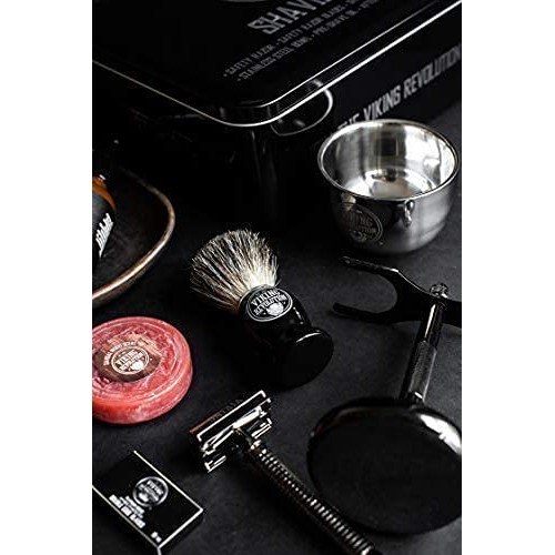 Luxury Safety Razor Shaving Kit - Includes Double Edge Safety Razor, Stand, B...