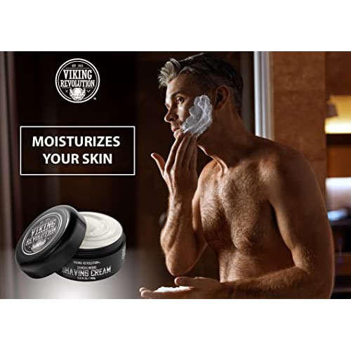 Luxury Shaving Cream for Men- Sandalwood Scent - Soft, Smooth & Silky Shaving...