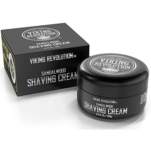 Luxury Shaving Cream for Men- Sandalwood Scent - Soft, Smooth & Silky Shaving...