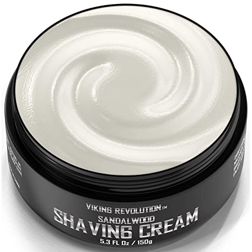 Luxury Shaving Cream for Men- Sandalwood Scent - Soft, Smooth & Silky Shaving...