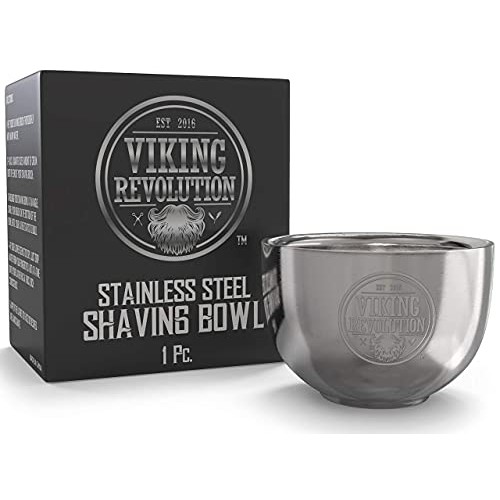 Stainless Steel Shaving Soap Bowl- Shaving Mug for Shave Cream & Soap- Double...