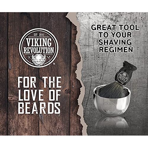 Stainless Steel Shaving Soap Bowl- Shaving Mug for Shave Cream & Soap- Double...