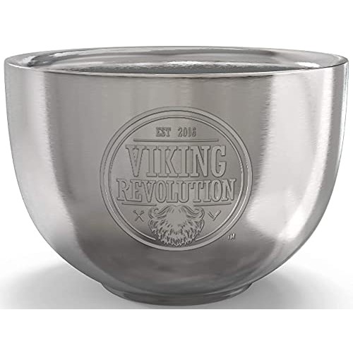 Stainless Steel Shaving Soap Bowl- Shaving Mug for Shave Cream & Soap- Double...