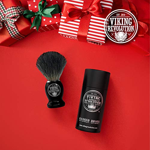 Viking Revolution Badger Hair Shaving Brush- Shave Brush for Wet Shave Using ...