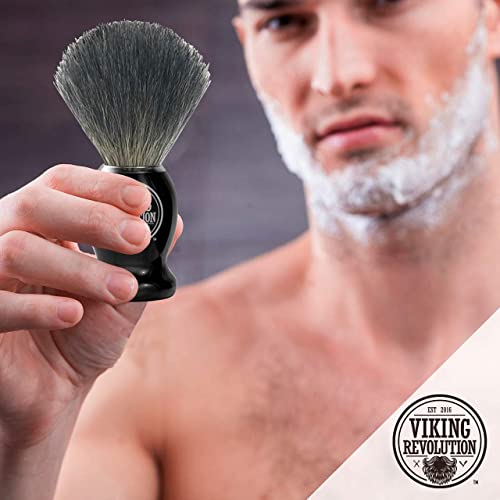 Viking Revolution Badger Hair Shaving Brush- Shave Brush for Wet Shave Using ...