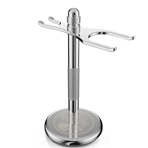 Viking Revolution Chrome Safety Razor Stand - Razor Holder and Shaving Brush ...
