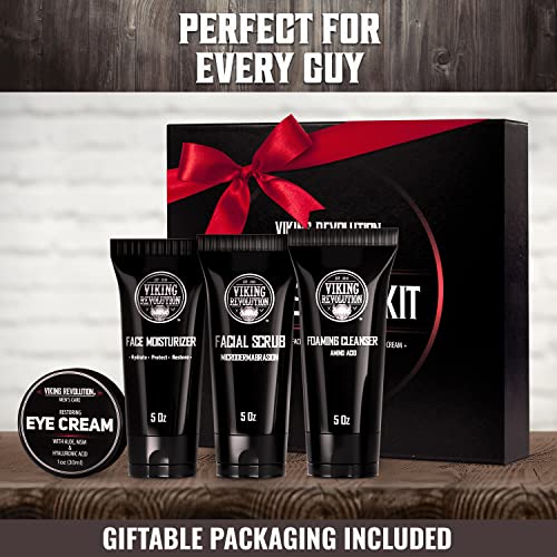 Viking Revolution Mens Skin Care Kit, Mens Facial Care Kit for Men Skincare -...