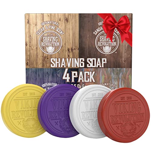 Viking Revolution Shaving Soap for Men - Shave Soap for Use with Shaving Brus...