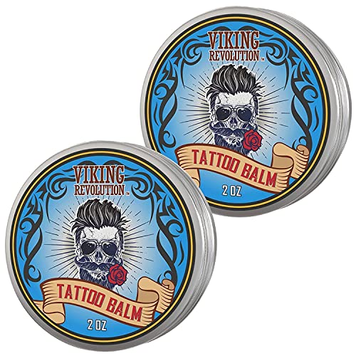 Viking Revolution Tattoo Care Balm for Before, During & Post Tattoo – Safe, N...