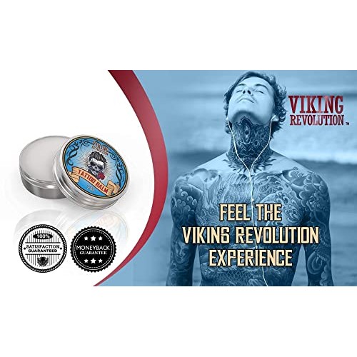 Viking Revolution Tattoo Care Balm for Before, During & Post Tattoo – Safe, N...