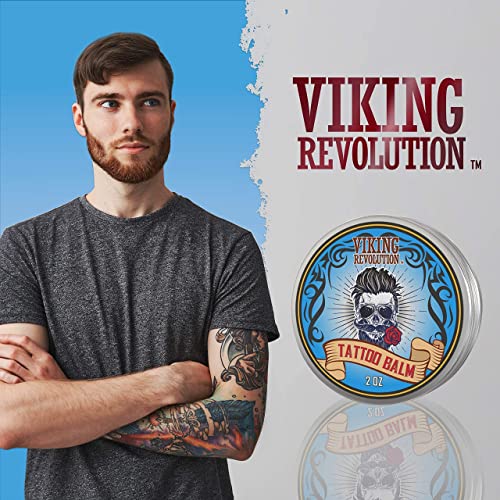 Viking Revolution Tattoo Care Balm for Before, During & Post Tattoo – Safe, N...