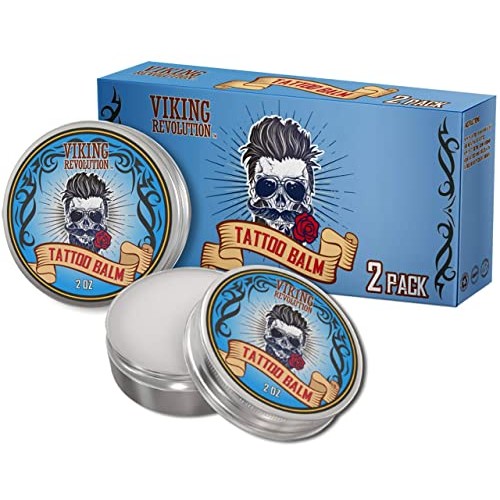 Viking Revolution Tattoo Care Balm for Before, During & Post Tattoo – Safe, N...