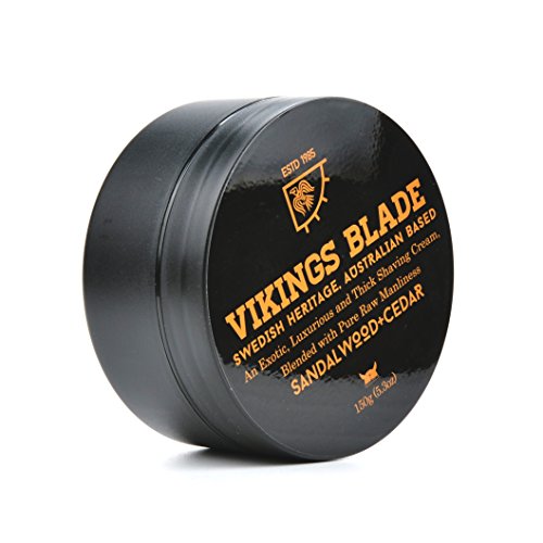 VIKINGS BLADE Luxury FOAMING Shaving Cream, Sandalwood & Western Red Cedar, S...