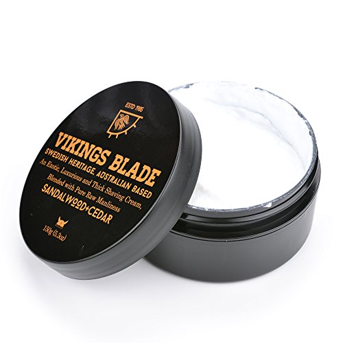 VIKINGS BLADE Luxury FOAMING Shaving Cream, Sandalwood & Western Red Cedar, S...