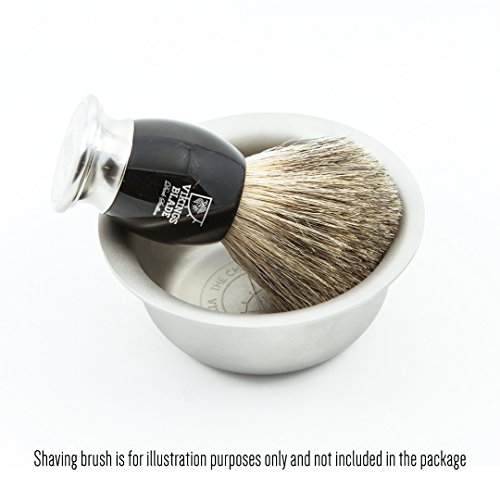 VIKINGS BLADE 'The Chairman' Luxury Shaving Bowl, Heavy Stainless Steel (3” D...