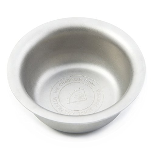 VIKINGS BLADE 'The Chairman' Luxury Shaving Bowl, Heavy Stainless Steel (3” D...