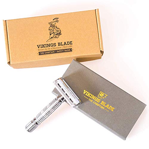 VIKINGS BLADE The Chieftain Double Edge Safety Razor (Neutrally Aggressive)
