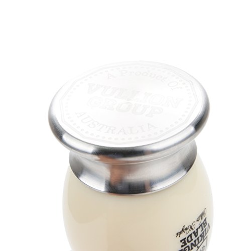 VIKINGS BLADE 'White Knight' Luxury Shaving Brush, Heavy Steel Base + Faux Iv...