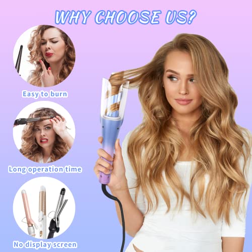 VIKKSAER Automatic Curling Iron, 8s Fast Heating, Smart Anti-Stuck, Portable ...