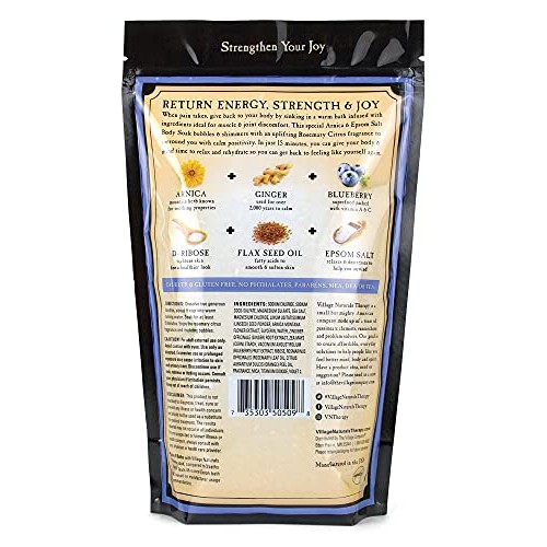 Village Naturals Therapy, Chronic Pain Relief, Bath Soak, 36 oz, Pack of 2