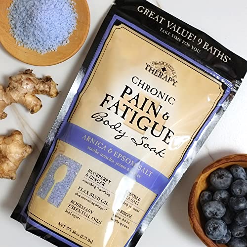 Village Naturals Therapy, Chronic Pain Relief, Bath Soak, 36 oz, Pack of 2