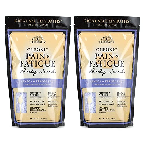 Village Naturals Therapy, Chronic Pain Relief, Bath Soak, 36 oz, Pack of 2