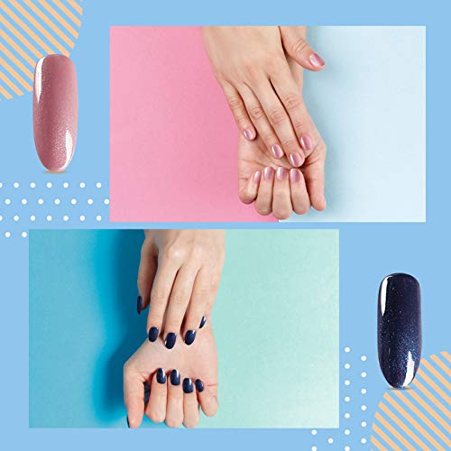 Gel Nail Polish Kit Villsure All-in-One 5 Colors Gel Nail Kit with 168W UV LE...