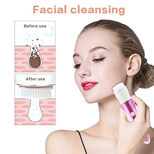 Electric Shaver for Women, 5 in 1 Electric Lady Razor,Facial Cleansing & Mass...