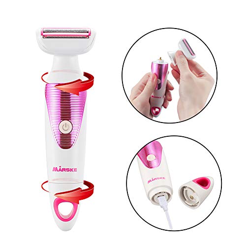 Electric Shaver for Women, 5 in 1 Electric Lady Razor,Facial Cleansing & Mass...